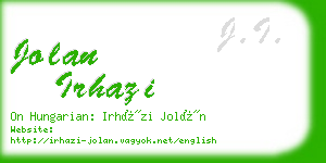 jolan irhazi business card